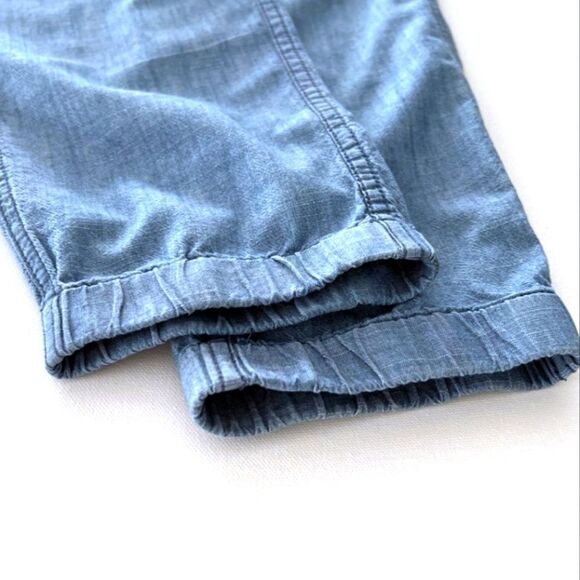 J. Crew Point Sur Seaside Jogger Pant Blue Chambray Cotton Beachy Casual… - Picture 4 of 6